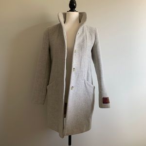 Wilfred Cocoon Coat in Heather White